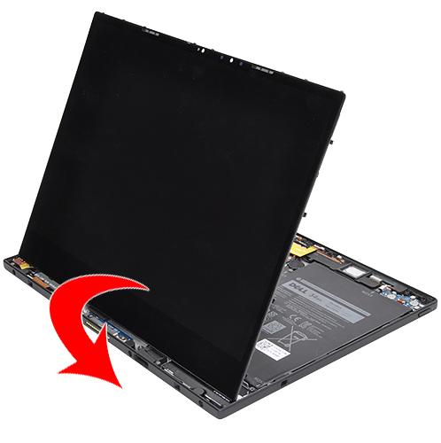 CAUTION: Do not open the display panel more than 90 degrees as this may damage the display cable.