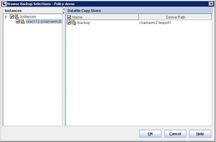 Oracle Intelligent Policy (OIP) configuration Create the Oracle Intelligent Policy for Oracle