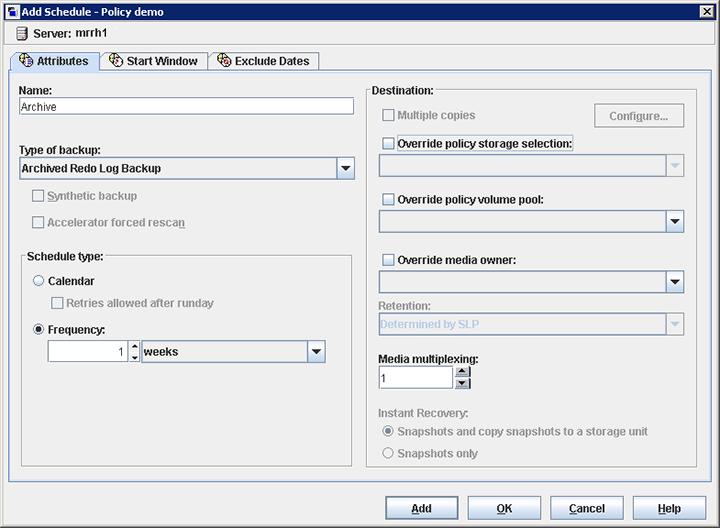 Oracle Intelligent Policy (OIP) configuration Create the Oracle