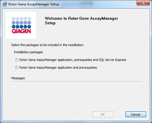 Installation instructions for core application v1.0 1. Place the Rotor-Gene AssayManager v1.0 core application installation DVD into the DVD drive of the computer. 2.