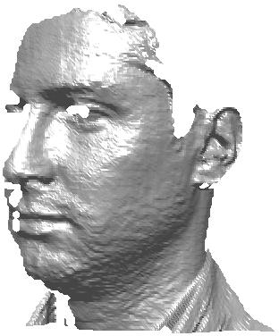 Then, this probe model is performed to all full 3D faces in the gallery dataset, for identification, or compared to the genuine model, in the authentication case.