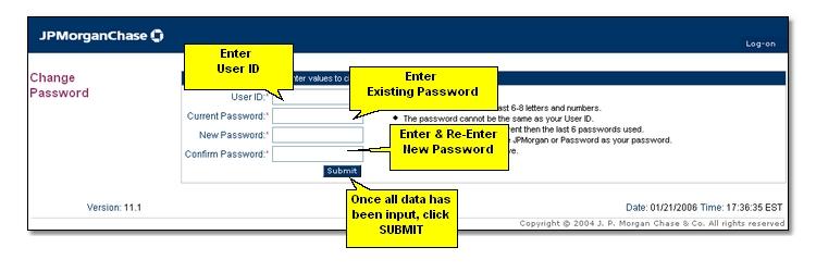 If 30 days have passed since the last password change, you will automatically be taken to this page and will be prompted to choose a new password.