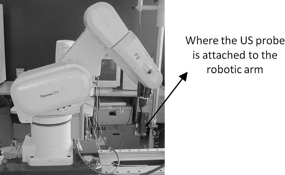 234 Ultrasound in Medicine and Biology Volume 40, Number 1, 2014 Fig. 1. F3 CRS robotic arm used in the 3-D ultrasound (US) imaging robotic system. reconstructions.