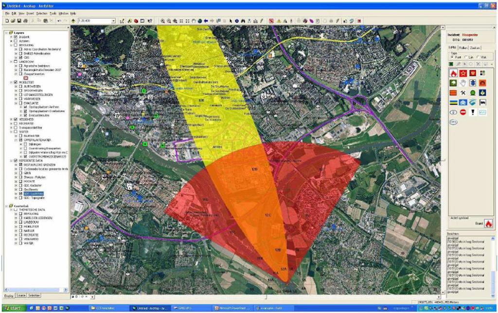 Appl Geomat (2011) 3:109 122 115 Fig. 1 Eagle One (GEodan, ESRI, Microsoft) Second, the C&C system displays the information available on the screen as shown in Fig. 2, whichmay confuse the responders.