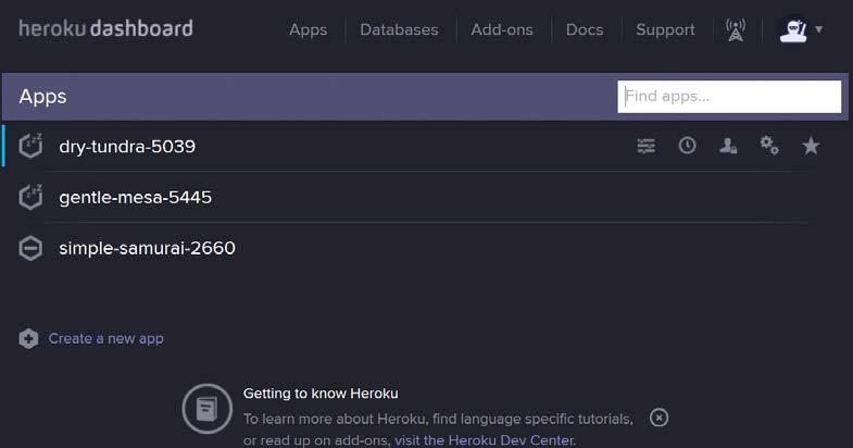Running Heroku Applications To log in to the Heroku dashboard, perform the following tasks: Open the https://dashboard.heroku.