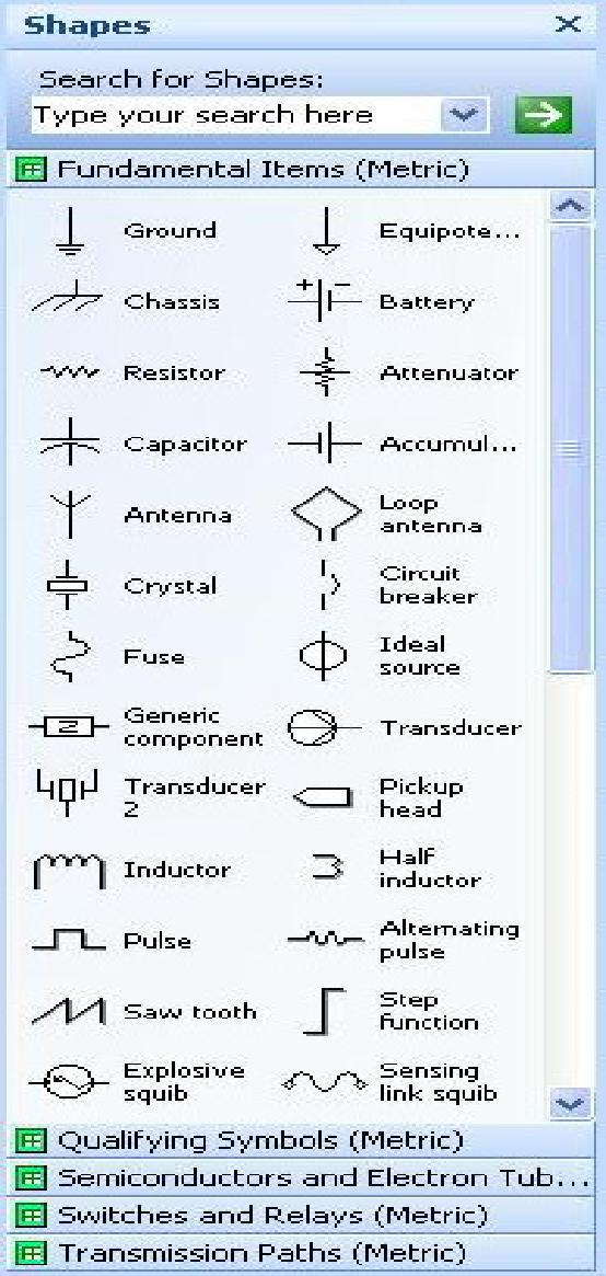1. Basic Electrical (Mạch điện cơ bản): Gồm có các kiểu: - Fundamental Items: Các thiết bị chủ yếu - Qualifying Symbols: Các biểu