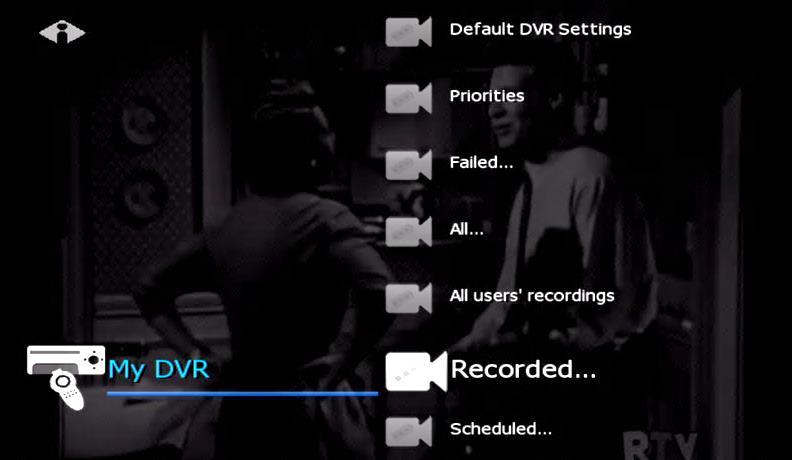 4. My DVR Remove or Stop Recordings In the Main Menu, select My DVR > Recorded, select to view recordings listed by date or by title, and press OK.