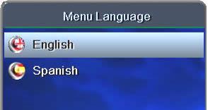 7. Set Preferences Menu Language Menu Language controls the language for on-screen menus and windows.