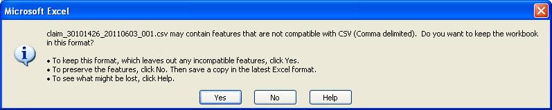 Microsoft Excel will