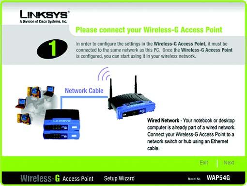 The Setup Wizard will run a search for the Access Point within your network and then display a list along with the status information for each access point.