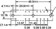 Terminal Arrangement/Internal Connection Diagram Mounting ole Placement (±0. tolerance) 5 max.