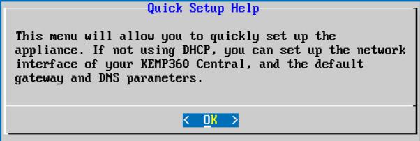 Manually Set the Network Settings 4 Manually Set the Network Settings This section shows you how to manually configure the KEMP360 Central network settings, without using DHCP.
