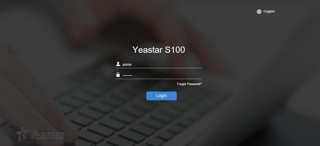Getting Started with the Configuration Yeastar S100 IP Phone System provides web-based configuration interface for administrator.
