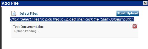 Select Add > Before or After. The Add File pop-up window will appear. 3. Click on the Select Files link.