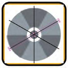 You re cutting the circle into six equal pieces; one sixth of 360 is 60, so this is the exact angle that you need to create the correct number of pieces. 15.
