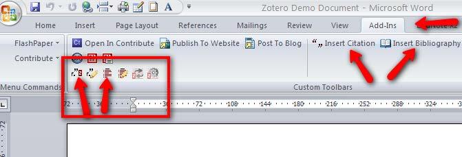 Zotero offers word processing plugins for Word and OpenOffice.