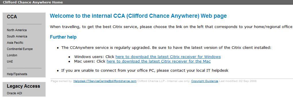 3 Intrductin What is Cliffrd Chance Anywhere? Cliffrd Chance Anywhere (CCA) is a service that enables access t the Cliffrd Chance envirnment frm almst any Internet cnnected cmputer.