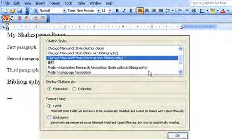 Zotero and Word Processors Zotero provides plugins for Microsoft Word and OpenOffice that generate bibliographies as well as in-text citations and footnotes or end-notes.