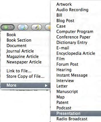 Optional: To prevent Zotero from capturing a snapshot of Web pages (but still capture the URL), go to the Zotero Preferences (Gear icon), and on the General tab, uncheck Automatically take