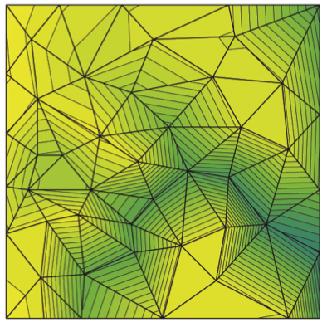 Topological data structures for TINs What do we expect to do on a TIN? walk along an edge/triangle path The 2D projection of a triangulated terrain is a triangulation.