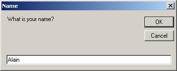 Input (Windows Applications) Displays a prompt in a dialog box, waits