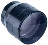 LINOS F-Theta-Ronar Lenses LINOS F-Theta-Ronar Lenses 340-360 nm Fused-silica designs Telecentric versions available Focal lengths ranging from 100 mm to 255 mm, tolerance ±1% Screw thread M85x1