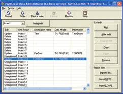 PageScope Workware* (option) By simply dragging and dropping thumbnails of data stored in Boxes, PageScope Workware lets you convert documents to PDF format.