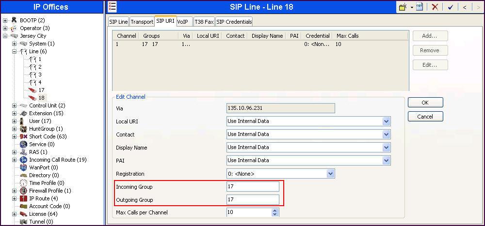 Other than the new line number and the ITSP Proxy Address in the 2 nd SIP Line s Transport tab, all other administration for the SIP Line is identical to the previously administered SIP Line in