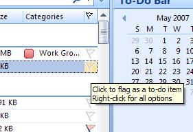 5. Select an uncategorized e-mail in the Inbox and click in the Category region. 6. Observe that the Work Group Category has been applied.