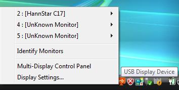 Configuring the USB Video Adapter Look for the USB Video Adapter icon ( ) on your Windows Start bar.