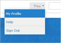 Figure 9-113 a In ArcGIS Online, above the ribbon, click your name and choose My Profile (Figure 9-113). b Confirm that everyone can see your profile.