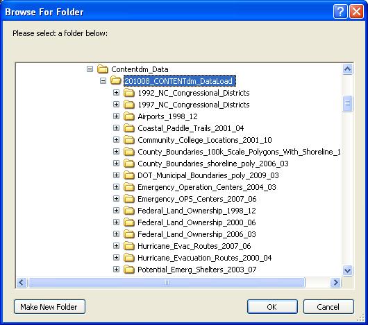 Select Folder Name, as that is the field that contains the directories for the files to be attached to each