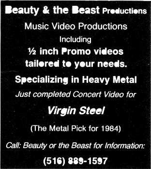 ! Audit Bureau of Circulations Beauty & the Beast Productions Music Video Productions Including 1/2 inch Promo videos tailored to your needs.