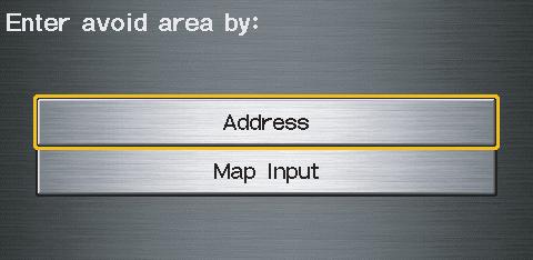 You can select New Area, or select (by touch) one of your existing areas to modify.
