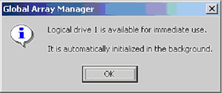 6 Click [Add Drive] to register the new logical drive. 7 Click [Apply] to enable the disk array configuration.