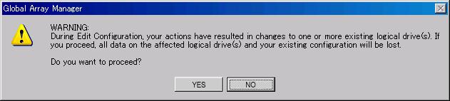MegaRAID SAS User's Guide 7 When completing deletion of logical drives from the list, reconfirm that you haven't deleted any wrong drives. If everything is OK, click [Apply].