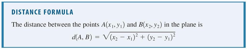 The Distance and Midpoint Formulas Since triangle ABC
