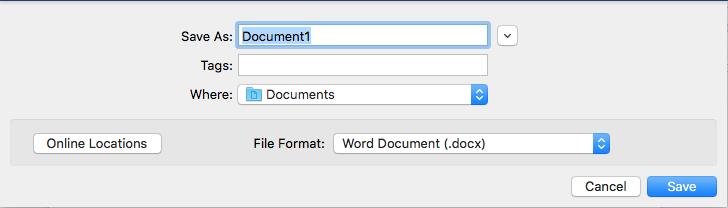 Saving as a PDF To save your document in the PDF file format, go to File > Save As.