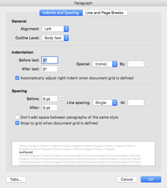 4. FORMATTING Formatting The Document The default page margins for Microsoft Word documents are 1 inch, but you may want to change them for a project.
