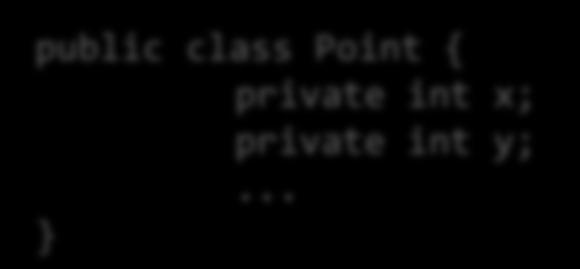29 Comparable and Comparator Example Write the class Point that represents a point in the plane How to sort List<Point>? Two options: public class Point { private int x; private int y;.
