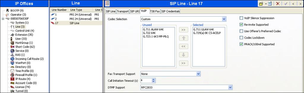 5.6.4. VoIP Tab Select the VoIP tab to set the Voice over Internet Protocol parameters of the SIP line.