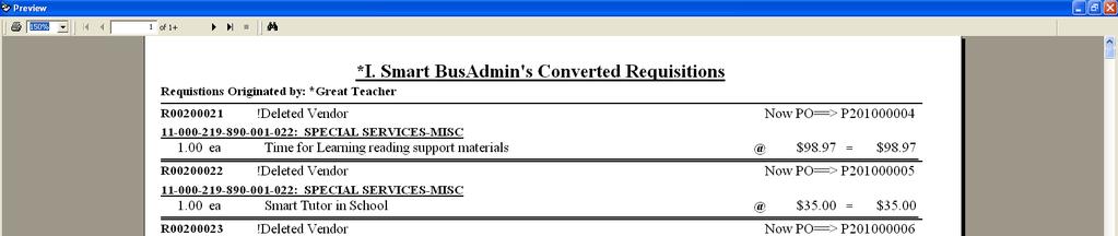 Converted  Requisitions (All) Approver
