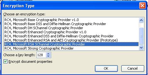 SChannel Cryptograhic Provider 6. Click OK 7.