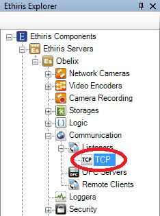 Ethiris Admin Admin Configuration for Ethiris Figure 2.247 The node TCP in treeview.