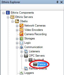 Admin Configuration for Ethiris Ethiris Admin Figure 2.277 An OPC Group node in treeview. OPC Group popup menu Right-clicking this node brings up a context menu. Figure 2.278 The popup menu for an OPC Server node.