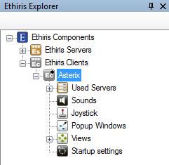 Ethiris Admin Admin Configuration for Ethiris Figure 2.381 The Ethiris Clients node in treeview. 2.4.