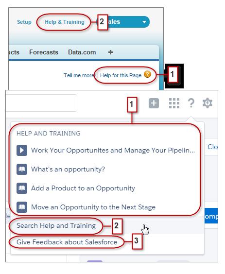 Lightning Experience Considerations In Salesforce Classic, most pages and related lists link to a single contextual help topic.