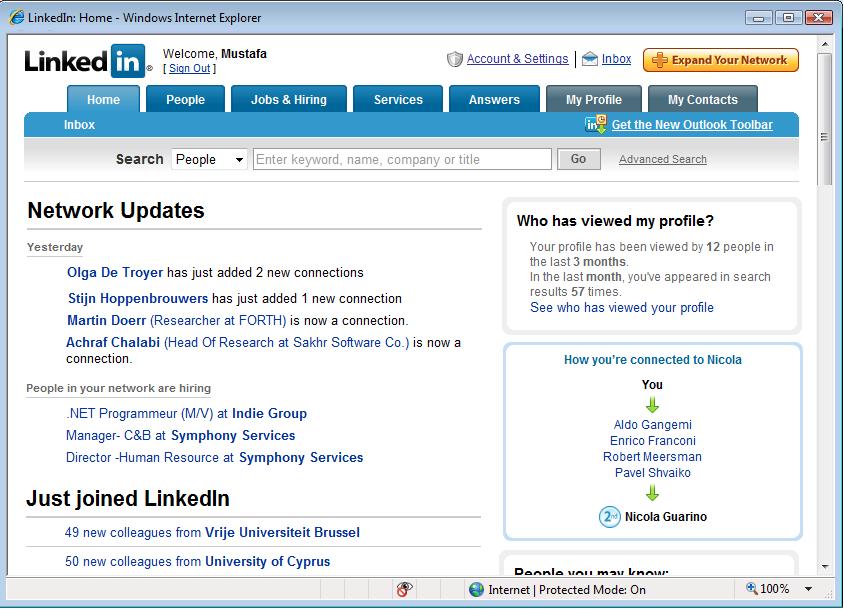 Business/Professional Networking 16 million registered users (2007) 60