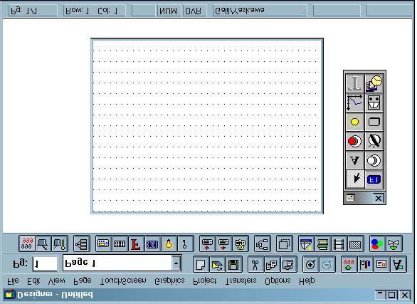 Figure 1 - Typical Designer Form Layout First, draw a button on the layout screen using the generic command button icon from the floating tool bar.