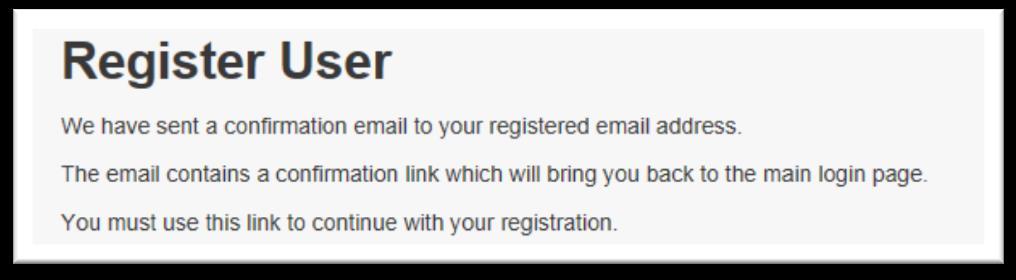 Section 1: Logging In Logging in for the first time is a 3 stage process. Registration is to confirm the email address you supplied.